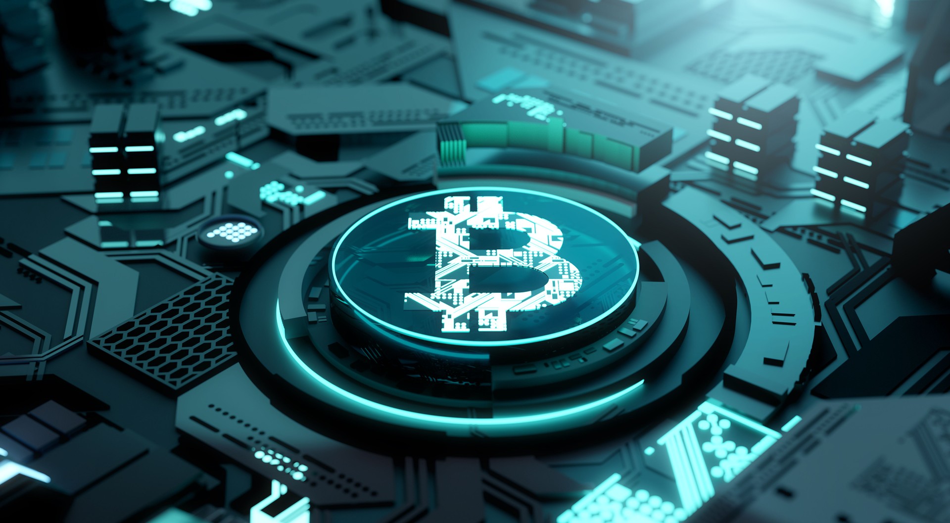 Cryptocurrency Bitcoin Technology Background